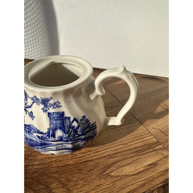 Ceramic 1970s Small Asian Ceramic Blue and White Teapot For Sale - Image 7 of 8
