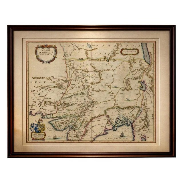 Imperial Mughal India Map from Blaeu, 1642 For Sale - Image 13 of 13