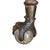Late 19th Century Arts and Crafts Era Oak Side Table With Huge Metal and Glass Ball-and-Claw Feet For Sale - Image 4 of 10