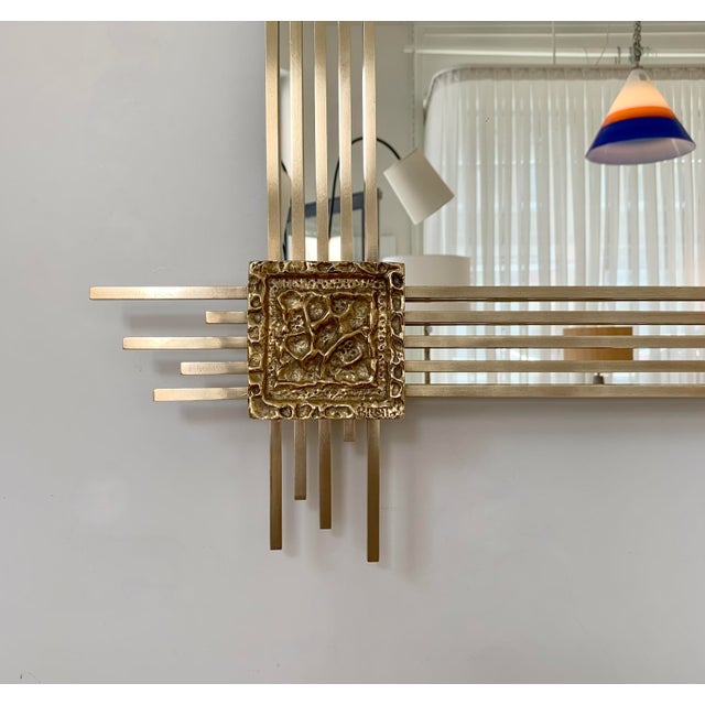 Esperia Wall Mirror by Angelo Brotto for Esperia, Italy, 1970s For Sale - Image 4 of 14