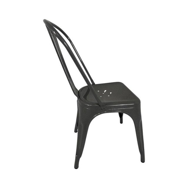 Vintage Industrial High-Back Chair by Xavier Pauchard for Tolix For Sale - Image 6 of 7