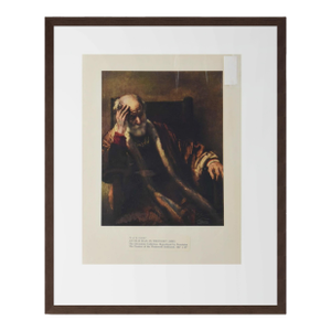 An Old Man in Thought (1652) by Rembrandt – Fine Art Museum Print Reproduction