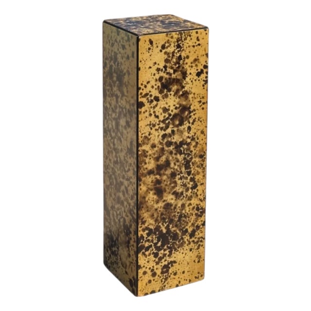 Late 20th Century Faux Tortoiseshell Pedestal or Plant Stand For Sale