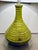 Stylish Arteriors Modern Electric Moss Glaze Terracotta Table Lamp, black fabric shade, showroom floor sample
