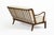 Danish Modern Solid Walnut Spindle Back Sofa in Schumacher Fabric, Circa 1960 For Sale - Image 9 of 18