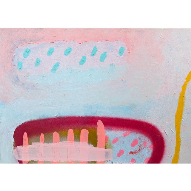 2020s Peter Healy "Yellow Thread" Contemporary Colorful Vibrant Abstract Geometric Painting, 2023 For Sale - Image 5 of 11