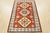 Farmhouse Kazak Rug 4'2'' X 6'1'' Orange Wool Tribal Hand-Knotted Oriental Carpet For Sale - Image 3 of 12