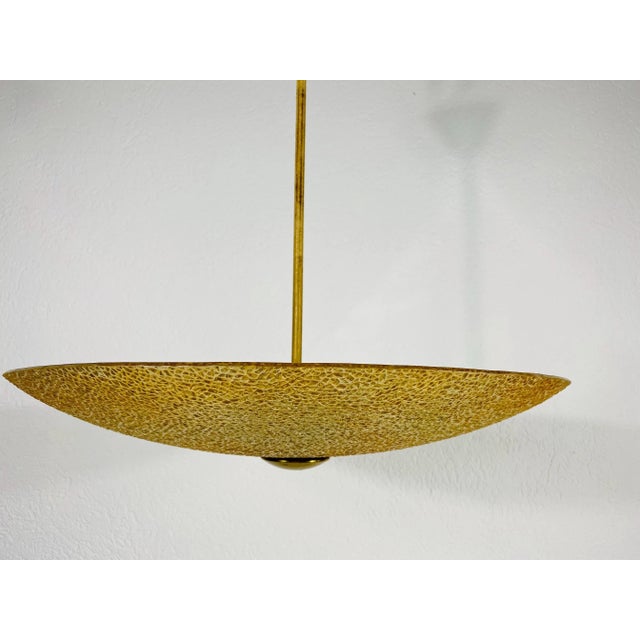 Metal 1960s Mid-Century Acrylic Glass Pendant Lamp Attributed to Boris Lacroix For Sale - Image 7 of 11