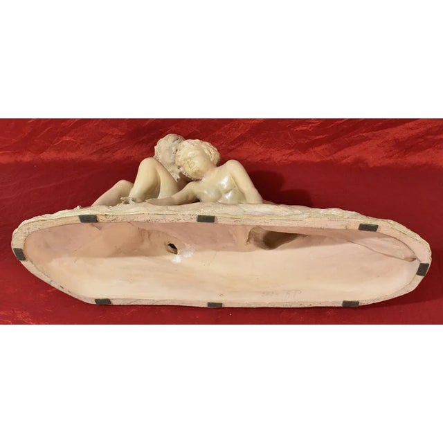 Art Deco Terracotta Sculpture of Two Children Playing, 20th-Century For Sale - Image 11 of 12