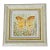 1970s Contemporary Abstract Golden Butterfly Original Painting For Sale