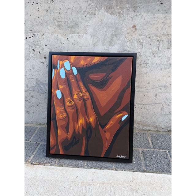 What I Hold Back!, 2 by Emmanuel Akolo, Acrylic on Canvas (2026) For Sale - Image 9 of 9