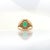 Green Gia Certified 2.0cts Colombian Emerald Diamond Ring in 14k Gold | Em 9X7mm, Size 6.75 For Sale - Image 8 of 9