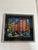 Fantastic 1970s Original painting by 84yr old artist Peter Keil. This interesting piece depicts colorful nyc skyscrapers...