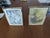 1970s Vintage Mid-Century Pastel Florals & Brass Gallery Framed Art Prints — A Pair For Sale - Image 5 of 6