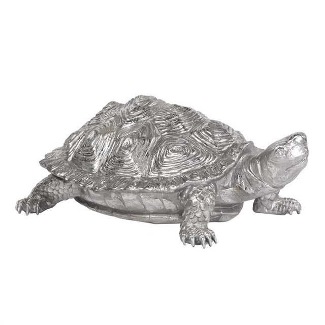 2020s Turtle Figurine Textured Pewter from Kenneth Ludwig Chicago For Sale - Image 5 of 5