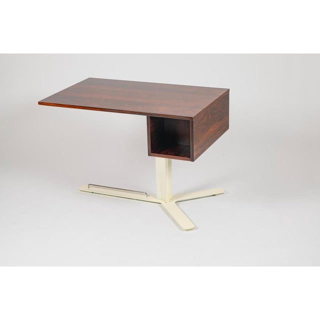 Wood Minimalist Desk Produced attributed to Sormani, 1960s For Sale - Image 7 of 9