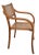 Mid-Century Modern Bent Plywood and Cane Arm Chair Circa 1970's After Thonet For Sale - Image 3 of 12