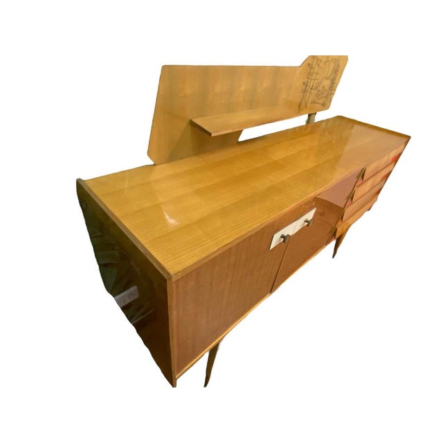 Metal Mid-Century Modern Italian Sideboard by Gio Ponti, 1950s For Sale - Image 7 of 18