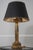 Traditional Pair of Vintage French Empire Gold Leaf on Wood Column Lamps For Sale - Image 3 of 11