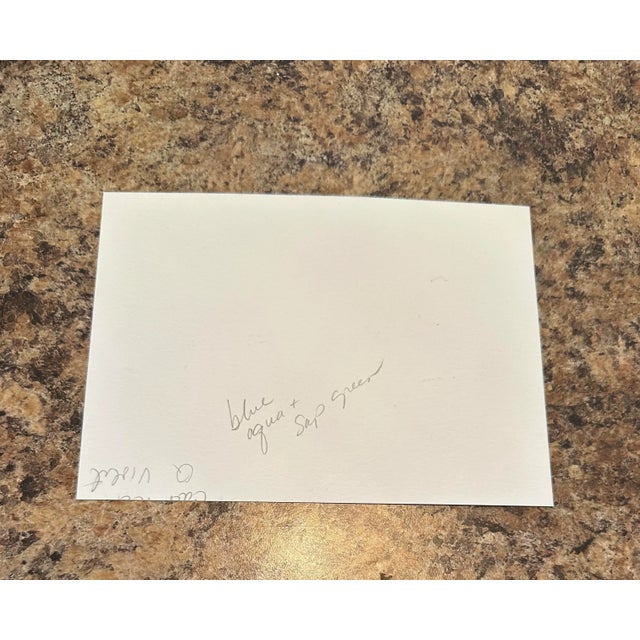 Contemporary Signed Original Watercolor Botanical by Nancy Smith For Sale - Image 3 of 3