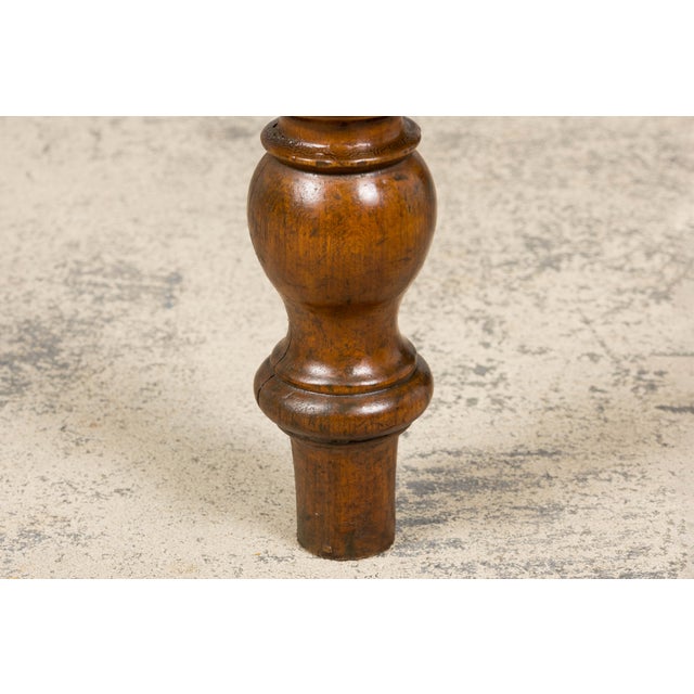 French Provincial Fruitwood Farmhouse Dining Table For Sale - Image 9 of 16