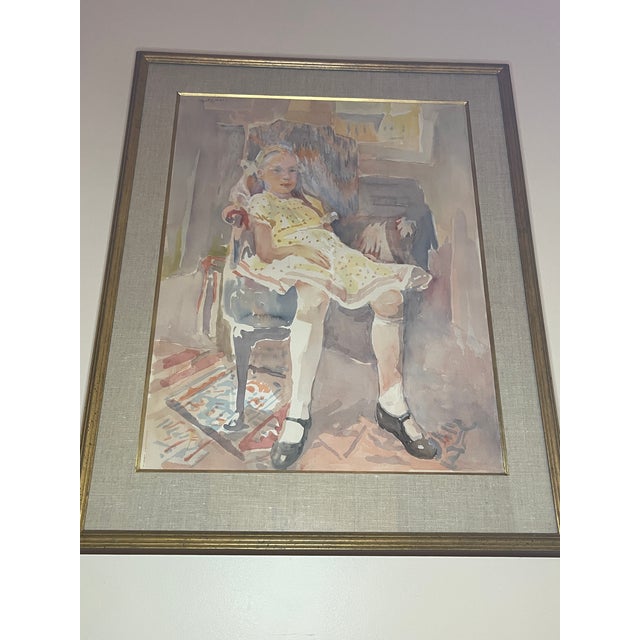 This Myrtle Jones Original Savannah Artwork from a Private Collection. It is large with soft pastel watercolor colors...