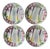 French Art Nouveau Majolica Asparagus Plates from Saint Clément, 1920s, Set of 4 For Sale