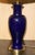 Large Vintage Table Lamp in Cobalt Blue Porcelain For Sale - Image 11 of 12