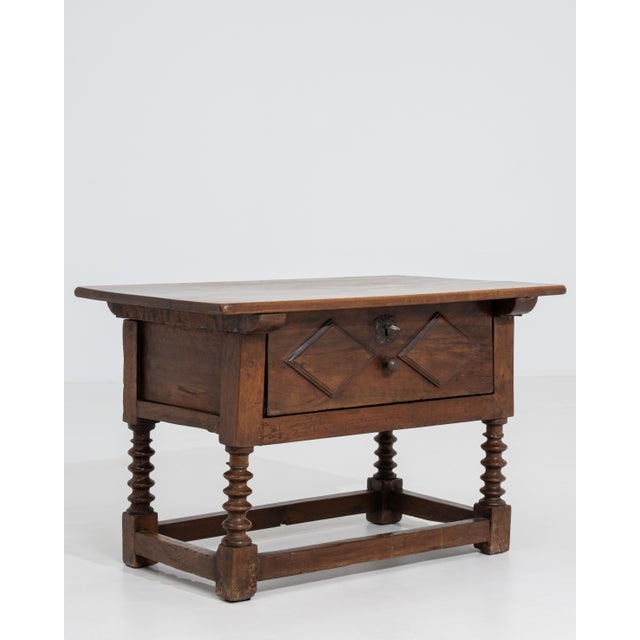 19th Century Spanish Colonial Side Table With Single Drawer For Sale - Image 17 of 17