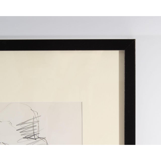 Graphite Portrait Drawing of a Man by James L. Bruch For Sale - Image 4 of 8