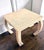 Hollywood Regency 1970s Embossed Leather Square Table Karl Springer For Sale - Image 3 of 15