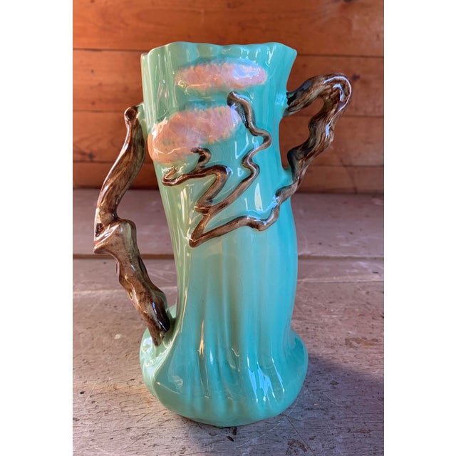 Roseville Pottery Aqua Green Ming Tree Vase Chairish