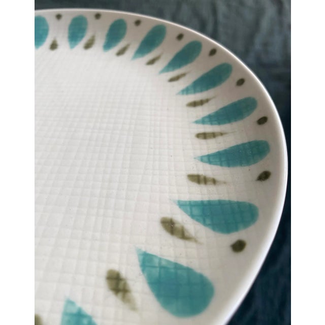 Ceramic Mid Century Japanese Kasuga Contempo Turquoise Dinnerware 37-Piece Set For Sale - Image 7 of 13