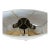 Stylish Regina Andrew Carved Wing Lamps. Wood wings on black base. Oval Linen shade. Showroom floor sample.
