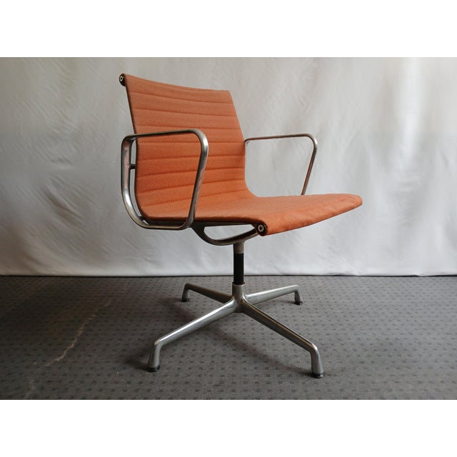 Orange EA 108 Swivel Chairs by Charles & Ray Eames for ICF De Padova, 1960s, Set of 2 For Sale - Image 8 of 18