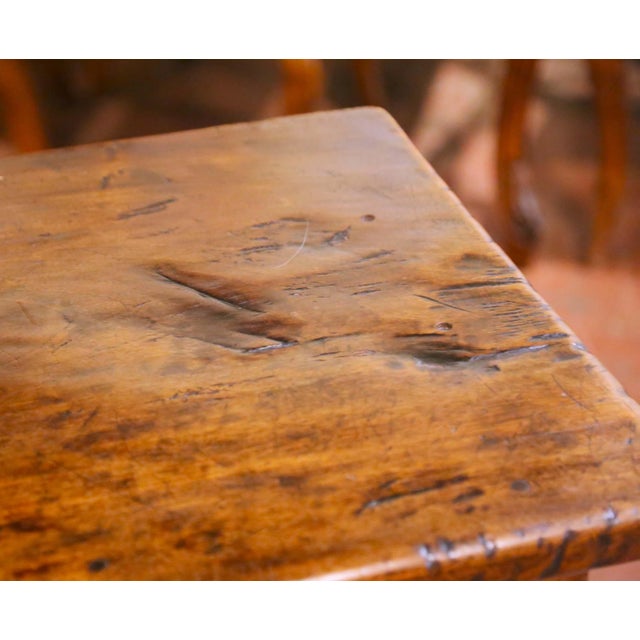 19th Century Spanish Walnut Two-Drawer Chest With Diamond-Pattern Carving For Sale - Image 10 of 12