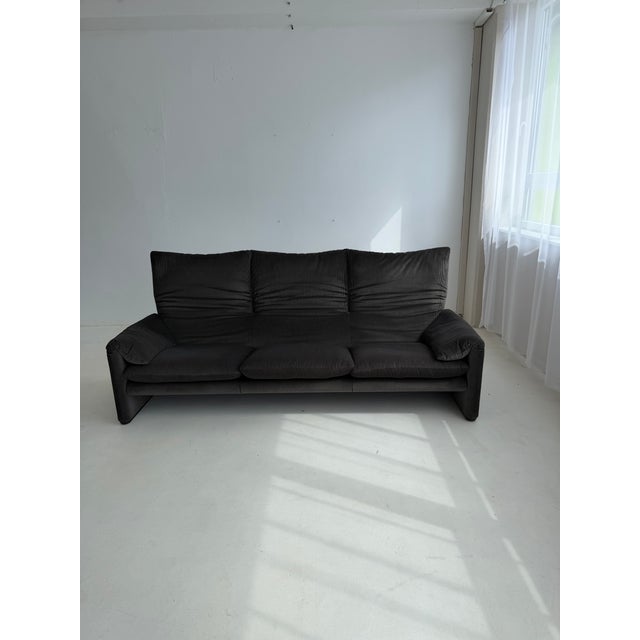Maralunga 3-Seater Sofa by Vico Magistretti for Cassina, 1970s For Sale - Image 15 of 18