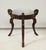 Traditional Antique Hand Carved Mahogany Swan Bench For Sale - Image 3 of 9
