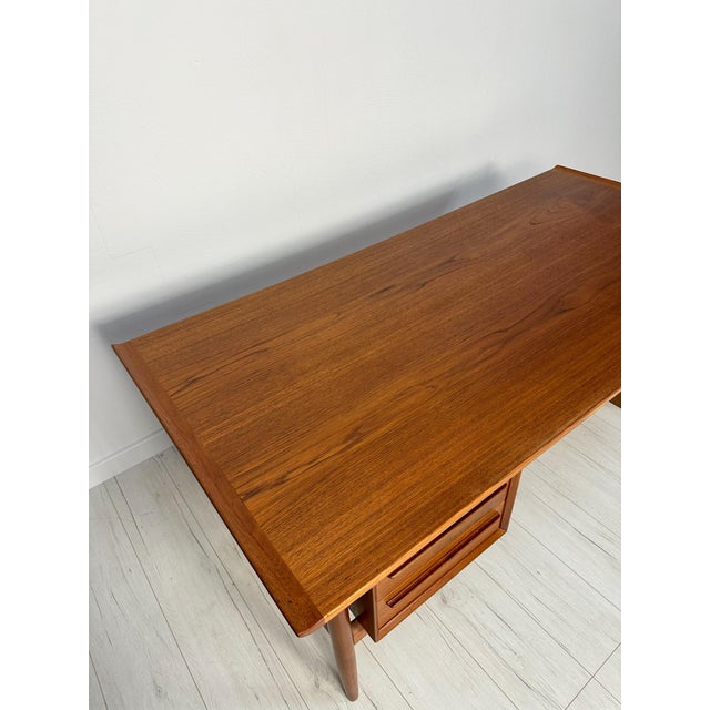 Vintage Danish Mid-Century Teak Writing Desk by Arne Vodder for H.P. Hansen, 1960s For Sale - Image 12 of 15