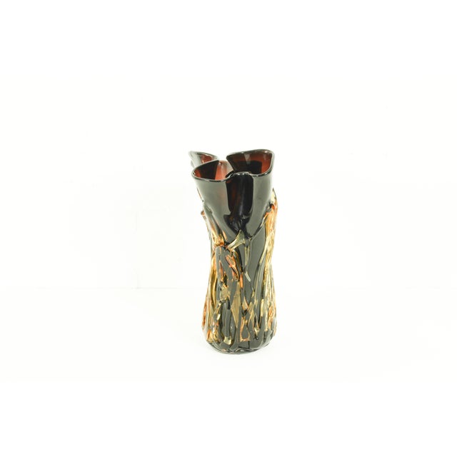 Large Murano Glass Vase by Enrico Cammozzo, 1990s For Sale - Image 3 of 12