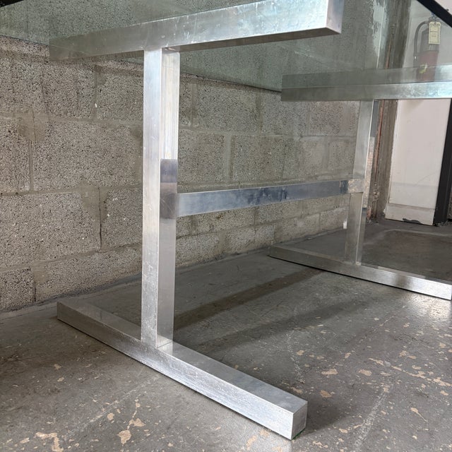 Mid Century Modern Dining Room Table in the Milo Baughman Style. Circa 1970s. For Sale - Image 11 of 14