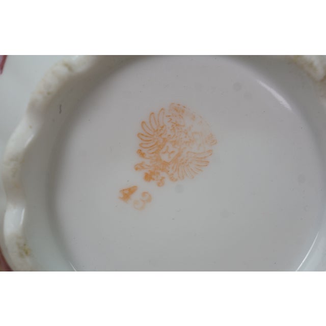 Antique Imperial Austria Pink Floral Chocolate Pot Teapot Tea Coffee Pitcher 9" For Sale - Image 13 of 16