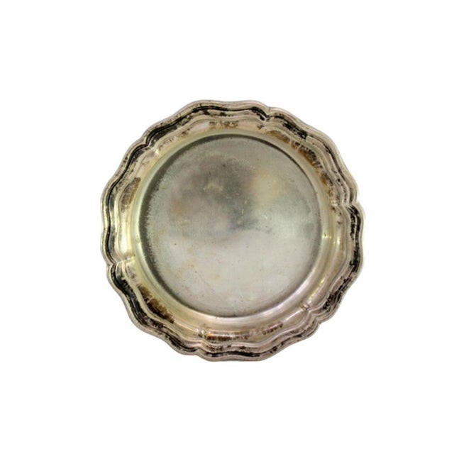 Metal Silver Bowl with Triple Frieze For Sale - Image 7 of 7