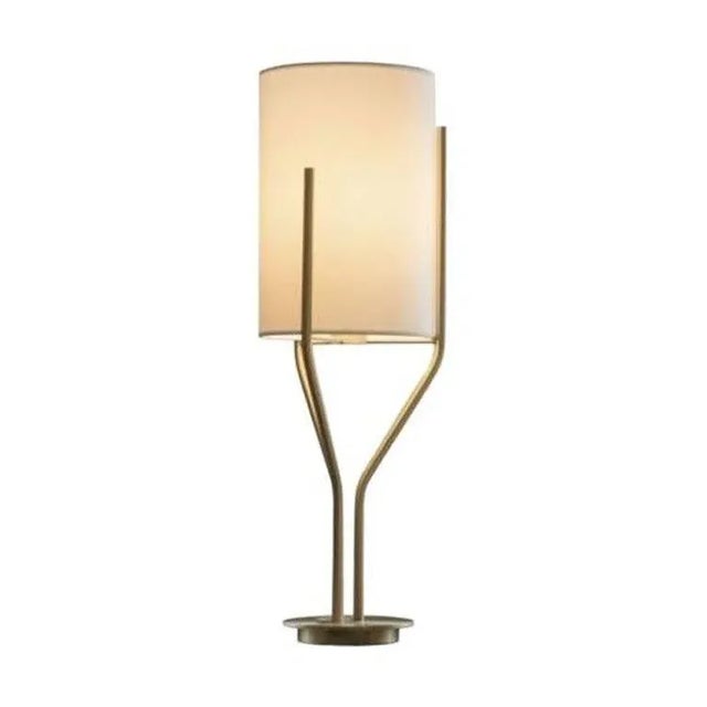 Table lamp "Arborescence", Hervé Langlais Dimensions: 20 diameter x 65 height cm Materials: Satin brass, drop paper...