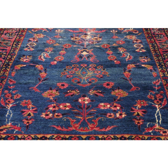 Early 20th Century Vintage Persian Kerman Rug, 02'07 X 05'00 For Sale - Image 5 of 10