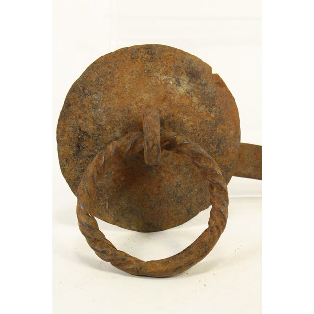 18th C. Wrought Iron Door / Gate Latch For Sale - Image 4 of 12
