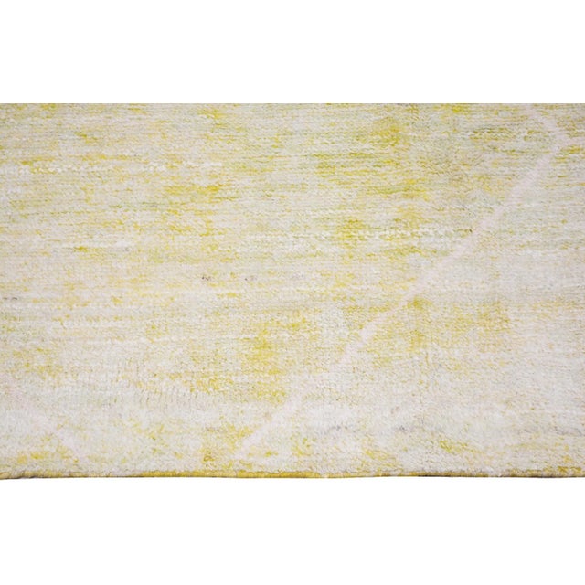 Shabby Chic Moroccan Hand Knotted With Organic Wool and Soft Texture,5'7"x8'1" For Sale - Image 3 of 5