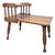 Vintage Early American Two Tiered Solid Wood Maple Side Table. For Sale