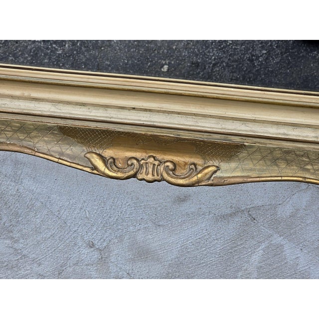Pair of Hollywood Regency Mirrors Hand Painted and Gilded. For Sale - Image 12 of 12