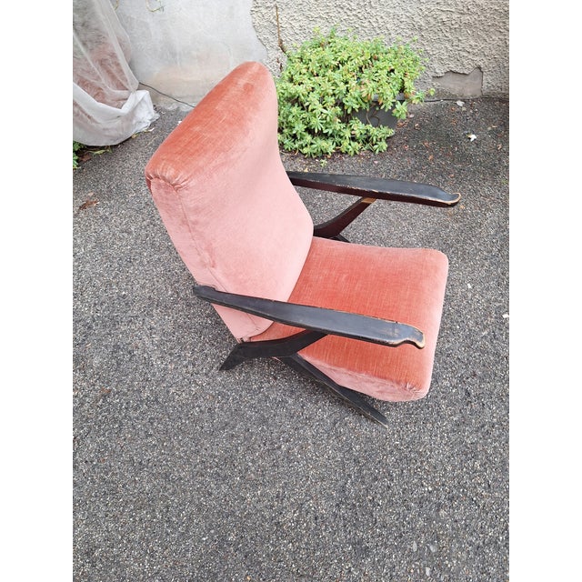 Wood Reclining Armchair by Antonio Gorgone, 1950s For Sale - Image 7 of 14